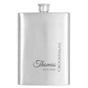 Flasque Cadeau Personnalisé Garçon d'Honneur Mariage Monog