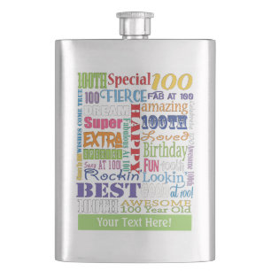 Flasque Cadeaux Uniques Et Spéciaux 100e Fête Anniversaire