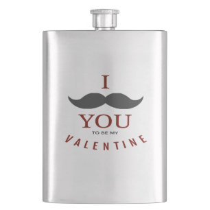 Flasque Cadeaux Valentine Mustache