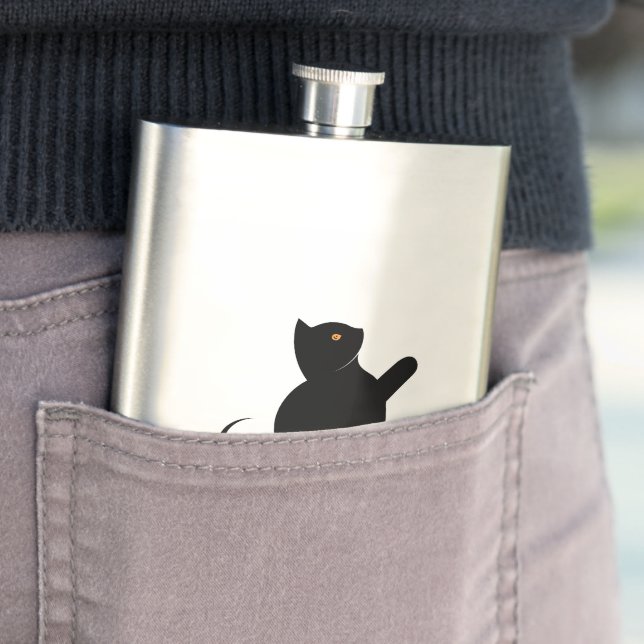 Flasque Cat dit bonjour (En situation)