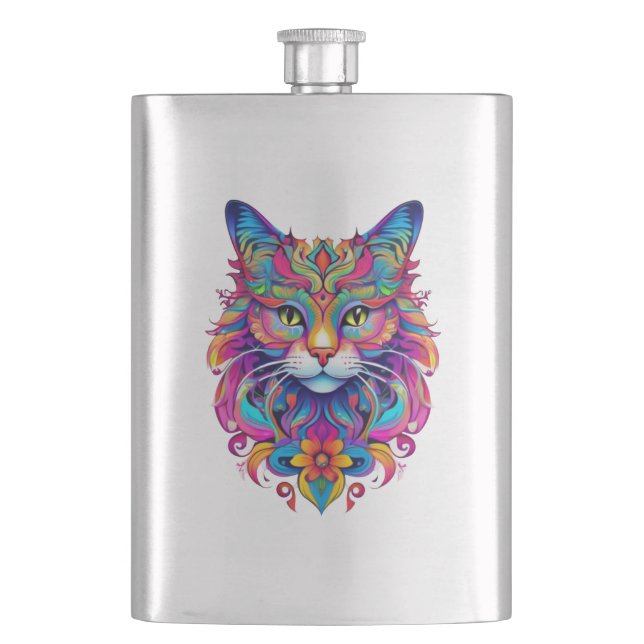 Flasque Cat vectoriel (devant)
