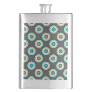 Flasque Cercles mixtes gris par Shirley Taylor