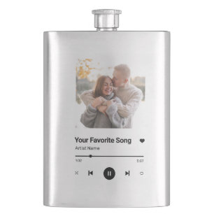 Flasque Chanson Personnalisée Chanson Favorite Chanson Une