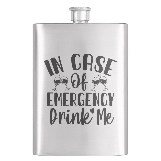 Flasque Citations sur l'Alcool (devant)