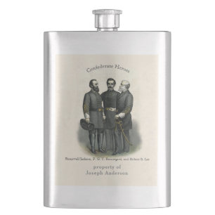 Flasque Civil War Heroes Stonewall Beauregard