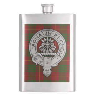 Flasque Clan Cameron Crest & Tartan