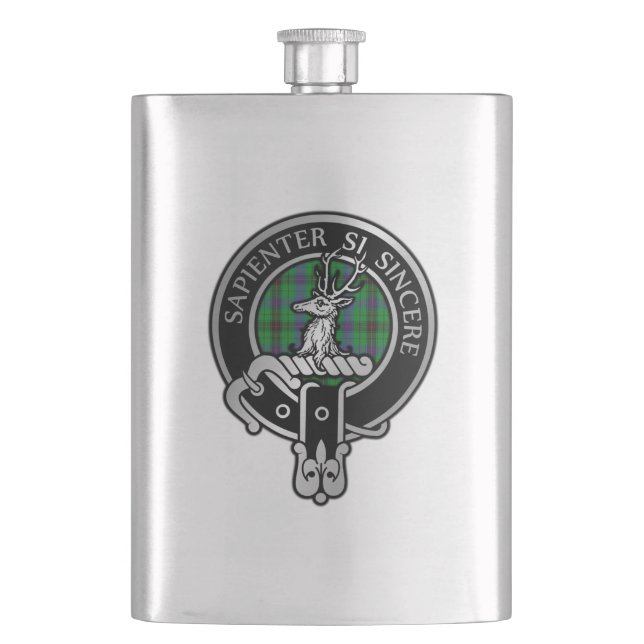 Flasque Clan Davidson Crest & Tartan Flask (devant)
