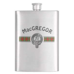Flasque Clan MacGregor (Modifier) Crest & Tartan Flask