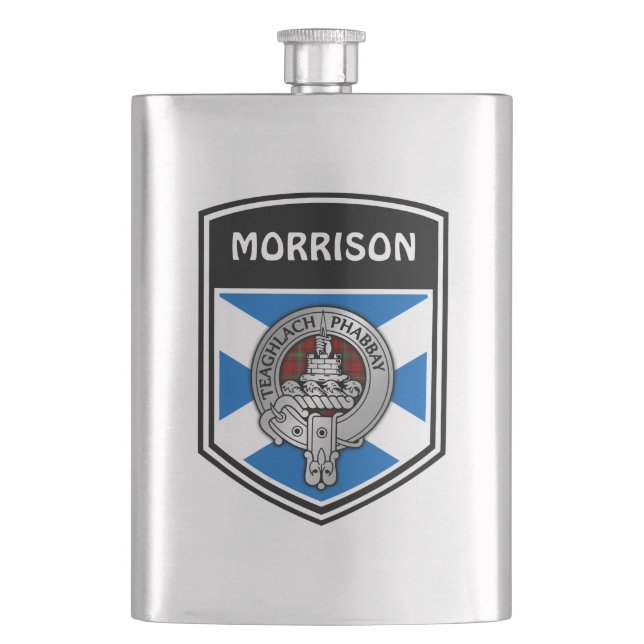 Flasque Clan Morrison Crest & Tartan (devant)