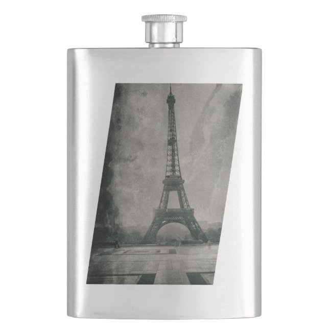 Flasque Classic Flask Vintage Leaning Tour Eiffel Design (devant)