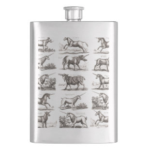 Flasque Classique Unicorne Antique Mythique Magie Créature