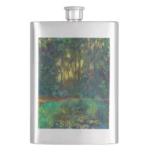 Flasque Claude Monet - Coin d'un étang avec des Nénuphars