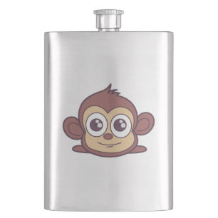 Flasque Clipart de singe mignon