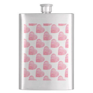Flasque Coeurs roses