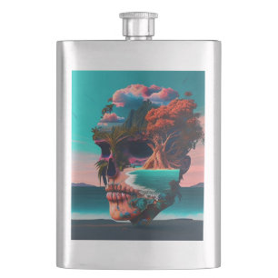 Flasque Colored skull