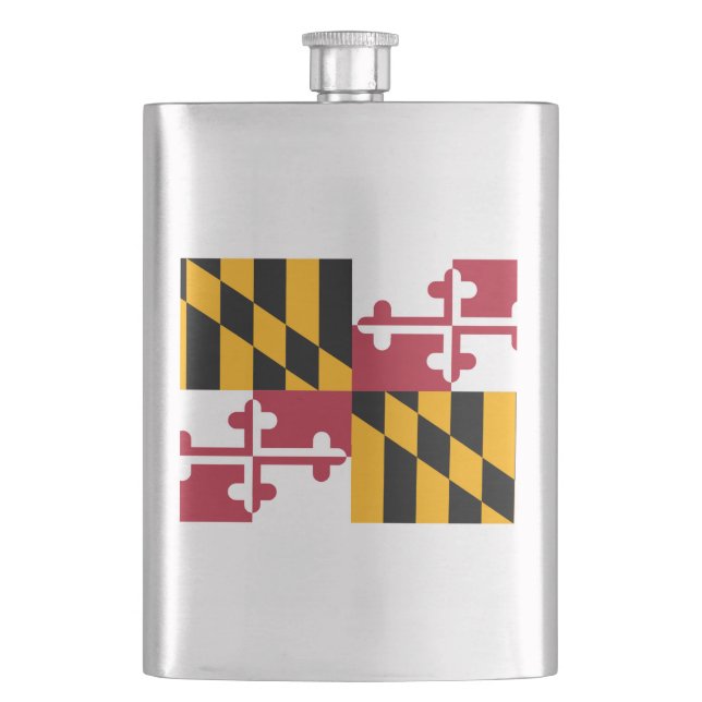 Flasque Conception du drapeau de l'État du Maryland (devant)