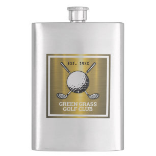 Flasque Conception du logo du club de golf sur mesure