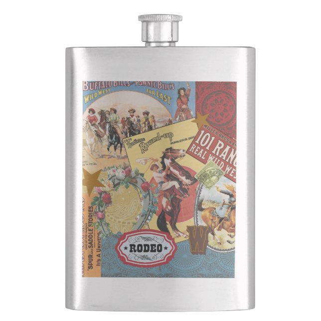 Flasque cowgirl vintage (devant)