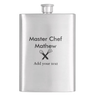 Flasque Cuisine de maître cuisinier boulangerie cuisiner a