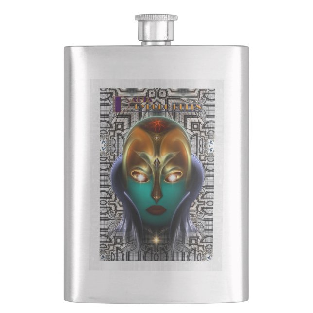 Flasque Daria Cyborg Queen Tech 8oz Classique (devant)
