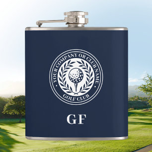 Flasque de golf Monogramme Classique Nom personnal