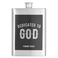 DÉDIÉ À DIEU PERSONNALISABLE COOL TEXTE BLANC
