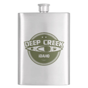 Flasque Deep Creek Wild Et Rivière Pittoresque Idaho Kayak
