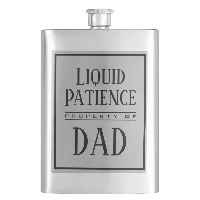 Flasque Devis d'Humour amusant Personnalisé Monogramme mod (devant)
