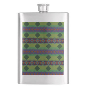 Flasque Diamants verts royaux