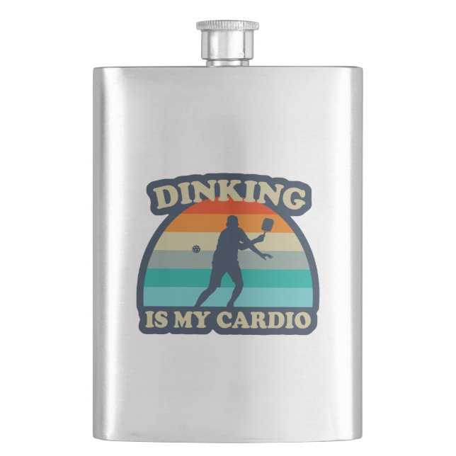 Flasque Dinking Est Mon Cardio Pickleball (devant)