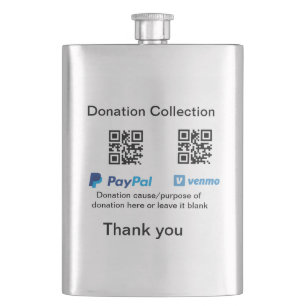 Flasque Donation Collection conseil pot ajouter votre q r