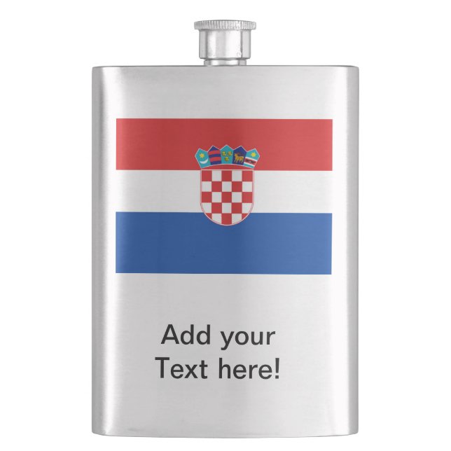 Flasque Drapeau Croatie (devant)