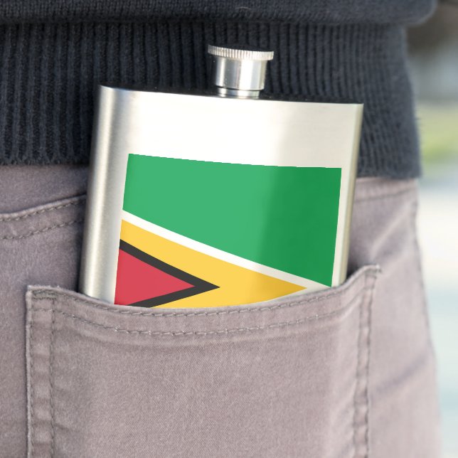 Flasque Drapeau de la Guyane (En situation)