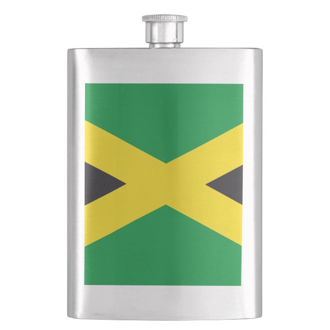 Flasque drapeau de la Jamaïque (devant)