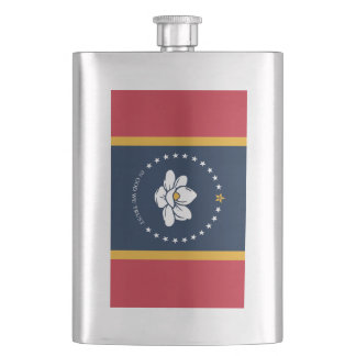 Flasque Drapeau du Mississippi - Nouveau drapeau Magnolia