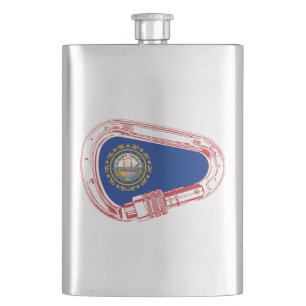 Flasque Drapeau New Hampshire Escalade carabiner