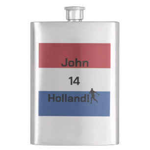 Flasque Drapeau personnalisé de Hollande Football Esprit