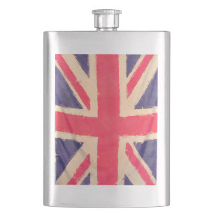 Flasque DRAPEAU UNION JACK grunge