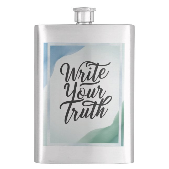 Flasque Écrivez votre vérité (devant)