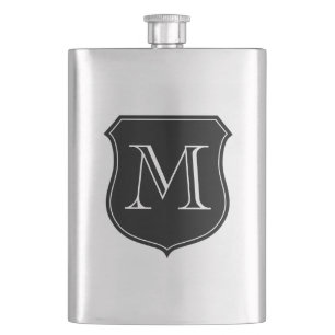 Flasque en acier inoxydable avec monogramme person
