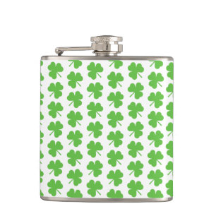 Flasque enveloppé de vinyle Trèfle de la Saint-Pat