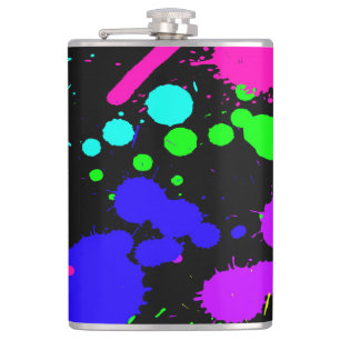 Flasque enveloppée de vinyle de 237 ml. Flasque