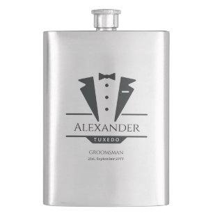 Flasque Fête de mariage Tuxedo Cadeaux Groomsman