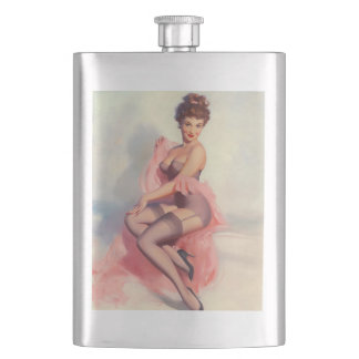 Flasque Fille Pin-Up Vintage