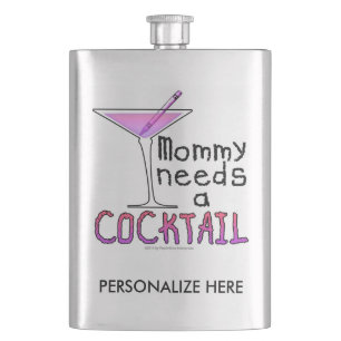 Flasque FLASCON À COCKTAIL - Maman a besoin d'un COCKTAIL