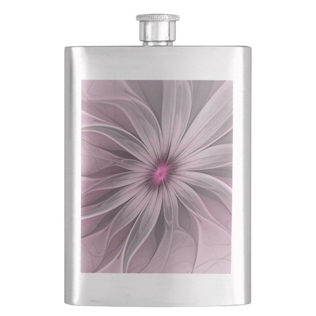 Flasque Fleur de fantaisie abstraite fleur de prunier flor (devant)