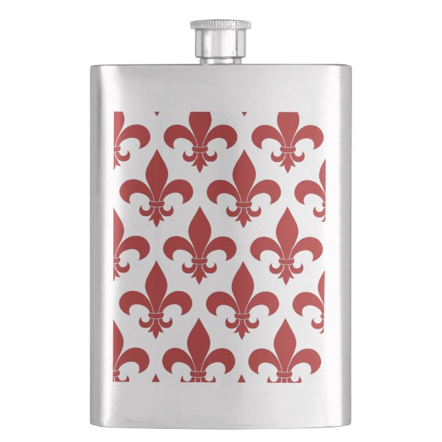 Flasque Fleur de lis Motif Classic (devant)