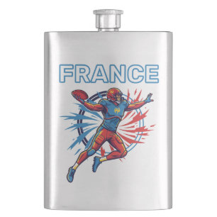 Flasque Football de France Quart-arrière Dynamique Art Pat