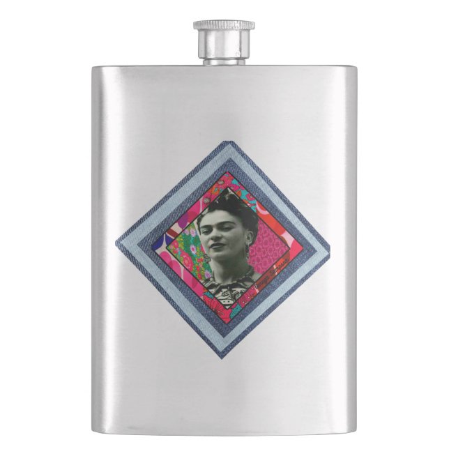 Flasque Frida Kahlo Retro Denim Diamond (devant)