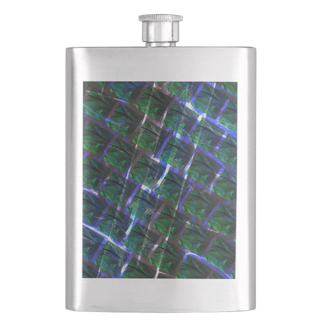 Flasque Fundo de imagem verde sob grade escura ? (devant)